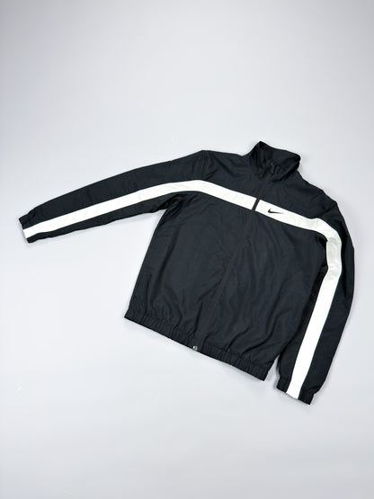 Nike Stripe Track Top / Jacket - Black / White - Size: Medium