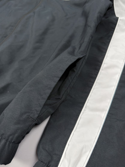 Nike Stripe Track Top / Jacket - Black / White - Size: Medium