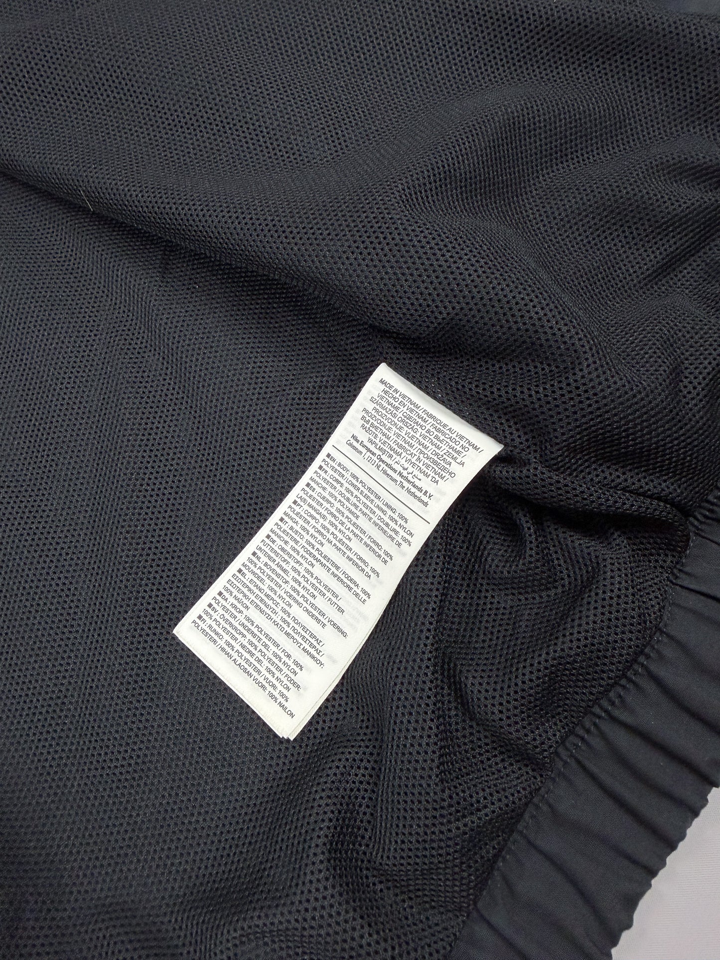 Nike Stripe Track Top / Jacket - Black / White - Size: Medium