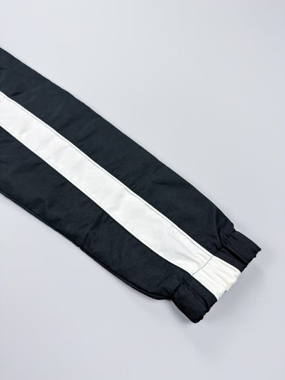 Nike Stripe Track Top / Jacket - Black / White - Size: Medium