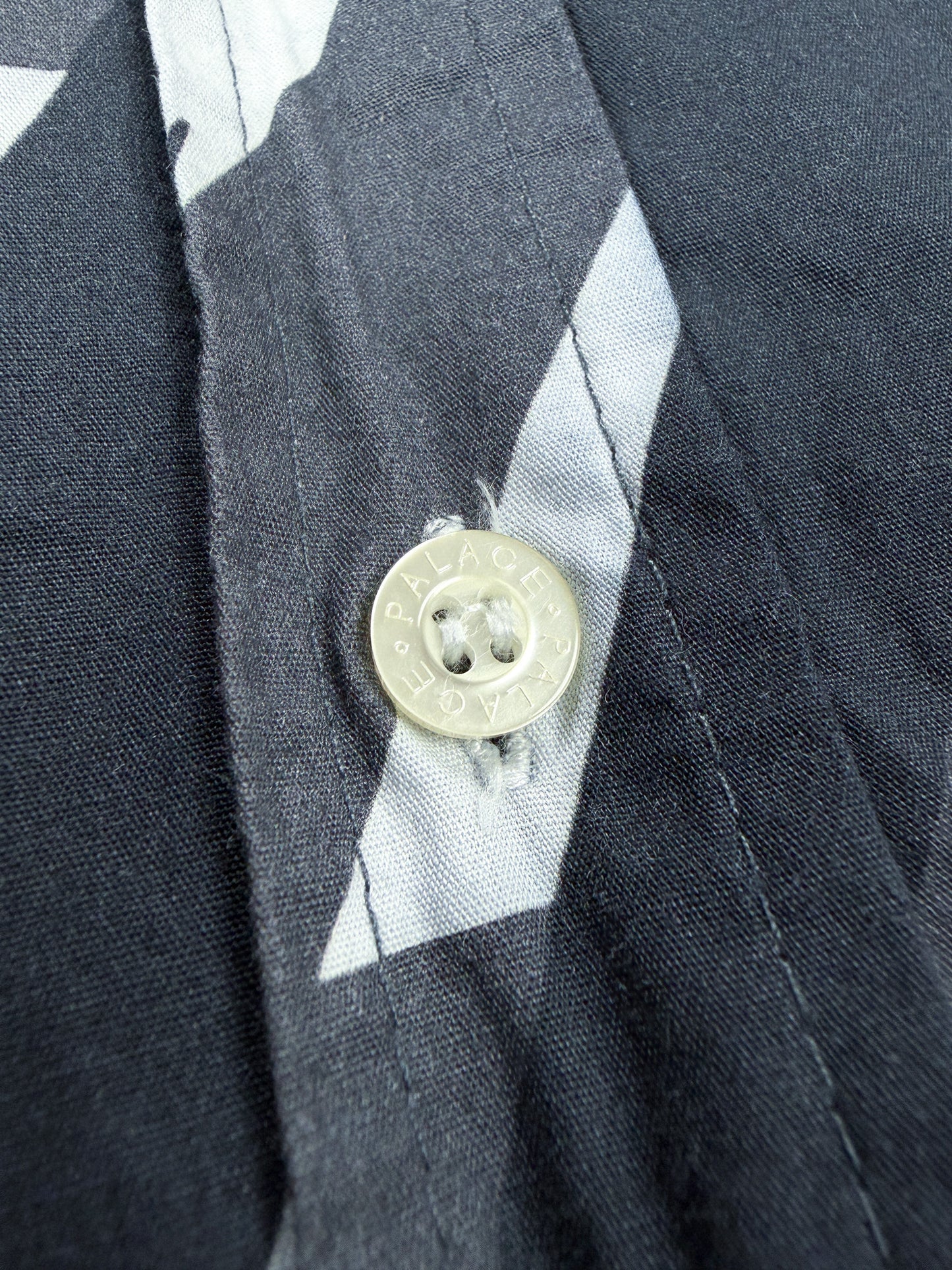 Palace 'Boojie Repeater' Long Sleeve Shirt - Black / White / Grey - Size: Medium