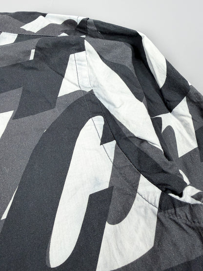 Palace 'Boojie Repeater' Long Sleeve Shirt - Black / White / Grey - Size: Medium