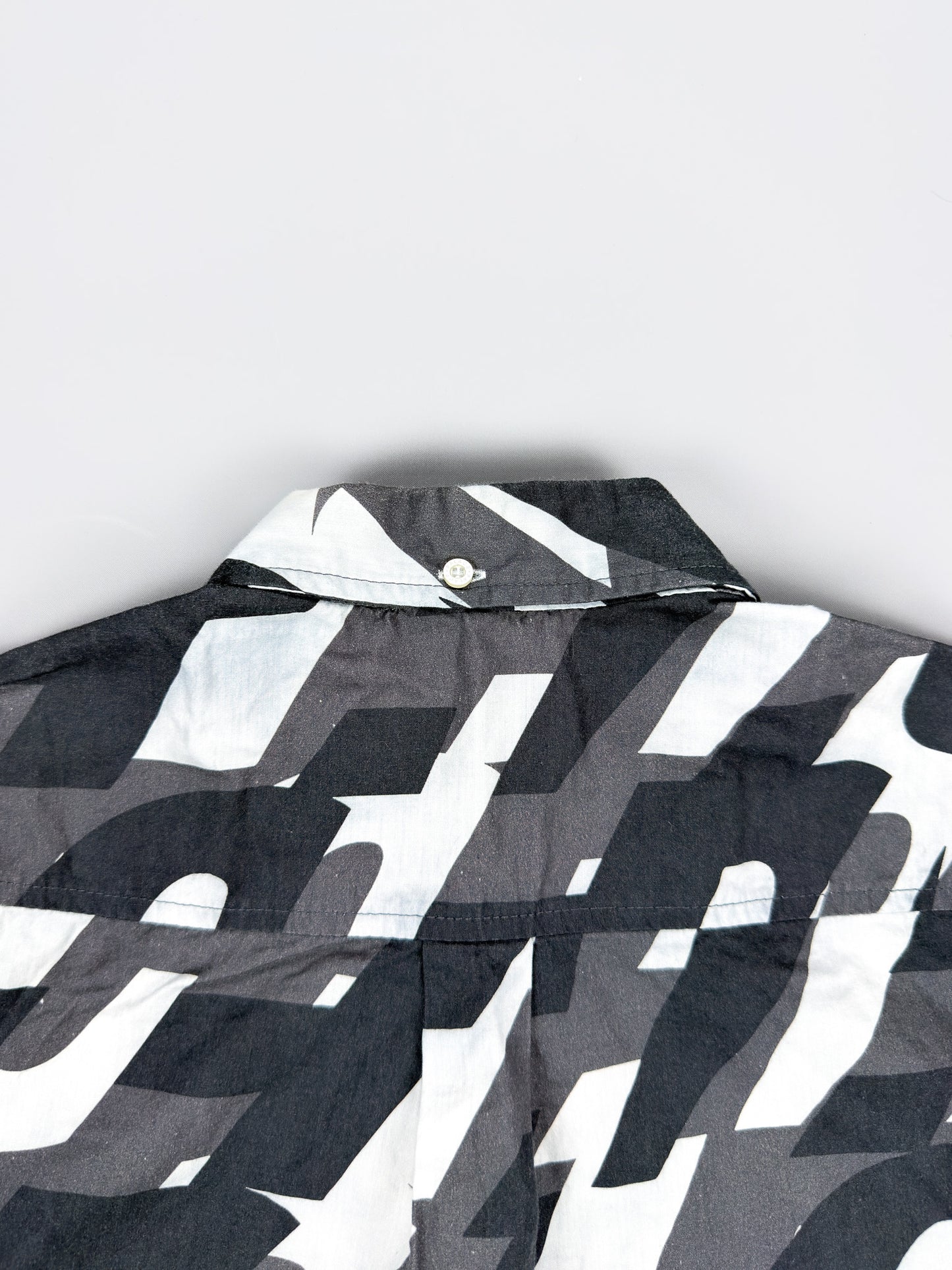 Palace 'Boojie Repeater' Long Sleeve Shirt - Black / White / Grey - Size: Medium