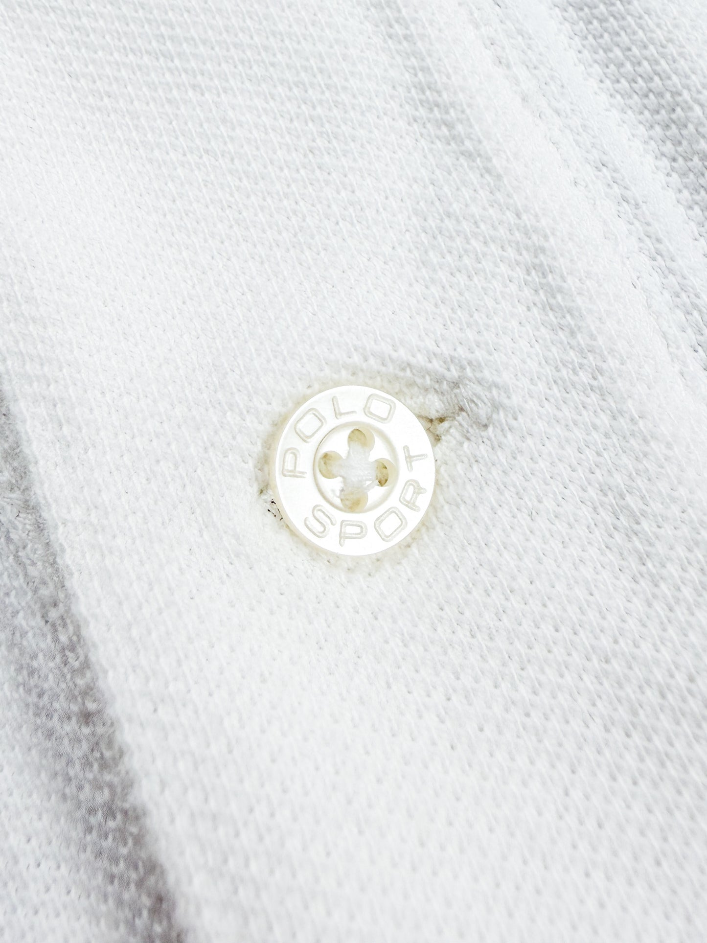 90's Polo Sport Ralph Lauren Polo Shirt Huge Spellout - Black / White - Size: Large