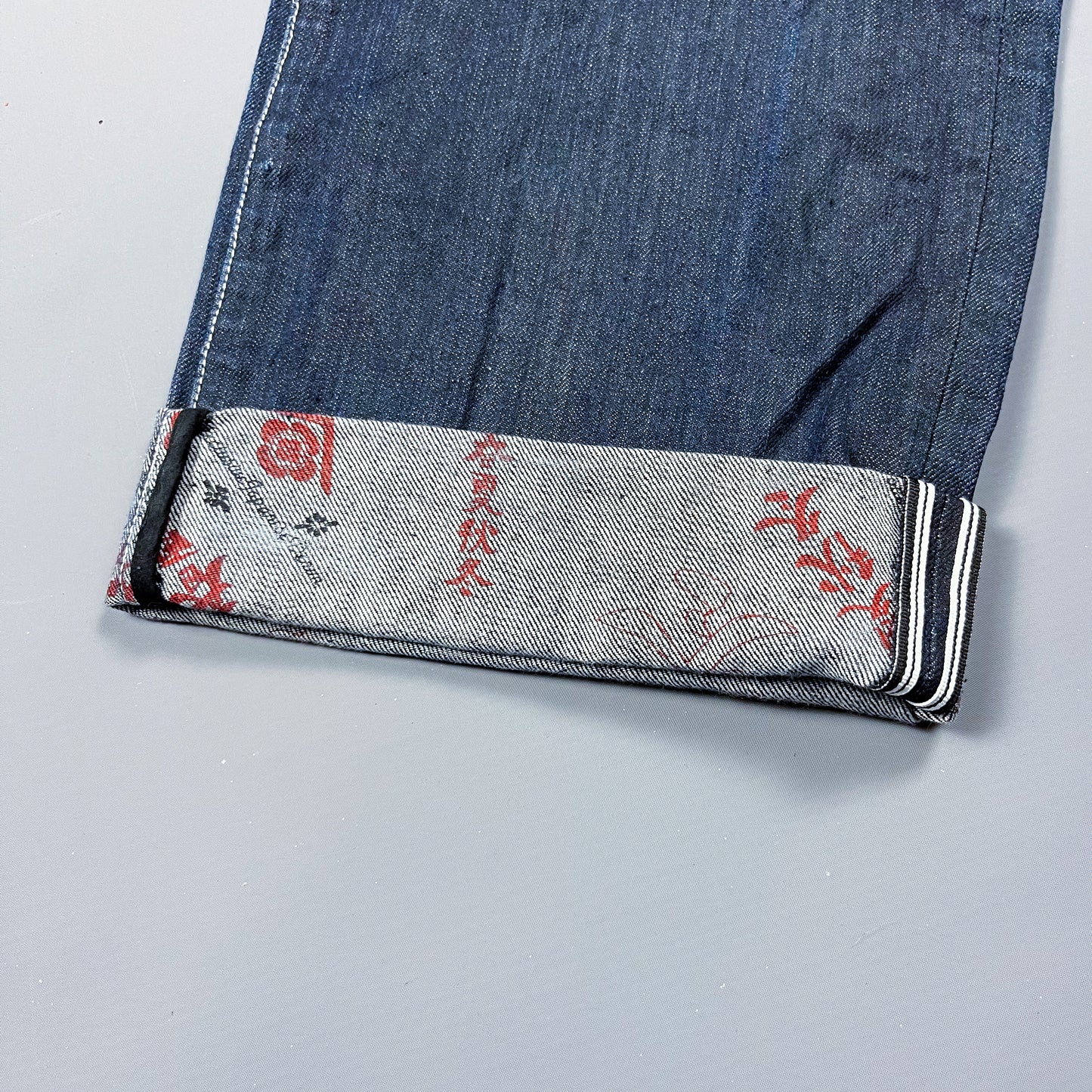 S2ONE / Soone Japanese Sharaku Embroidered Selvedge Jeans - Size: 34"