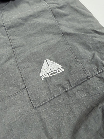Nike 90's ACG Rip-stop Cargo Trousers - Grey / Silver - Size: Medium / 32"