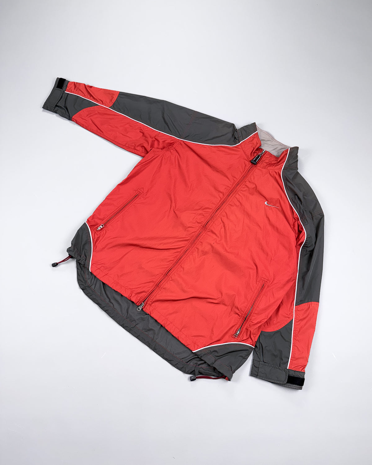 FW1998 Nike ACG Packable Reflective Windbreaker - Red / Dark Grey - Size: XXL