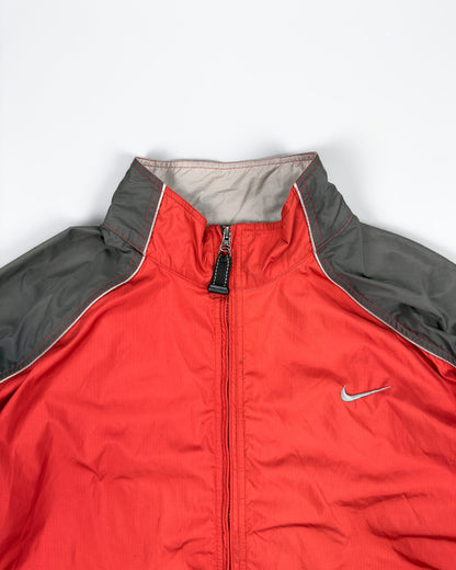 FW1998 Nike ACG Packable Reflective Windbreaker - Red / Dark Grey - Size: XXL