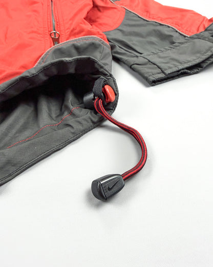 FW1998 Nike ACG Packable Reflective Windbreaker - Red / Dark Grey - Size: XXL