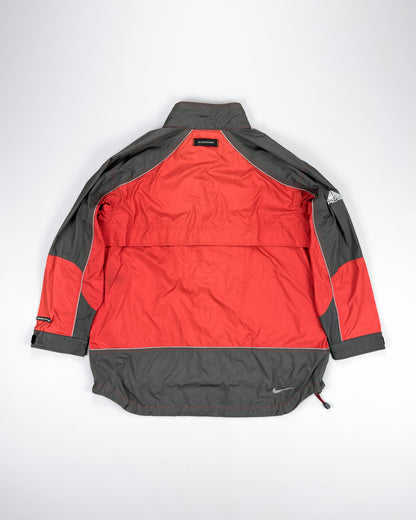 FW1998 Nike ACG Packable Reflective Windbreaker - Red / Dark Grey - Size: XXL