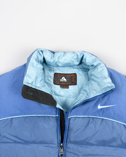 FW1997 Nike ACG Rip-stop Piping Puffer Gilet Vest - Size: Large