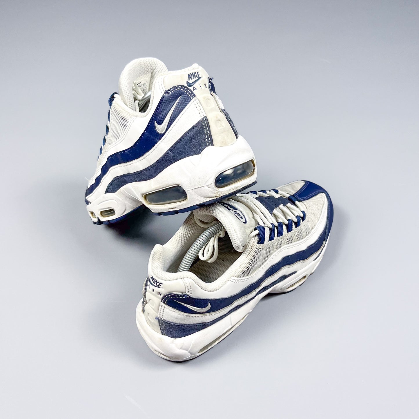 Nike Air Max 95 'Essential White Navy' - Size: UK8