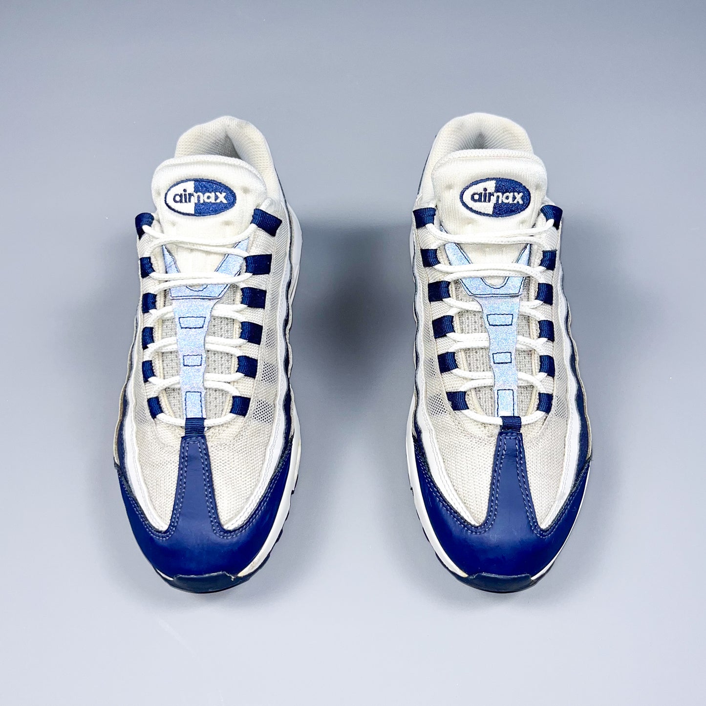 Nike Air Max 95 'Essential White Navy' - Size: UK8