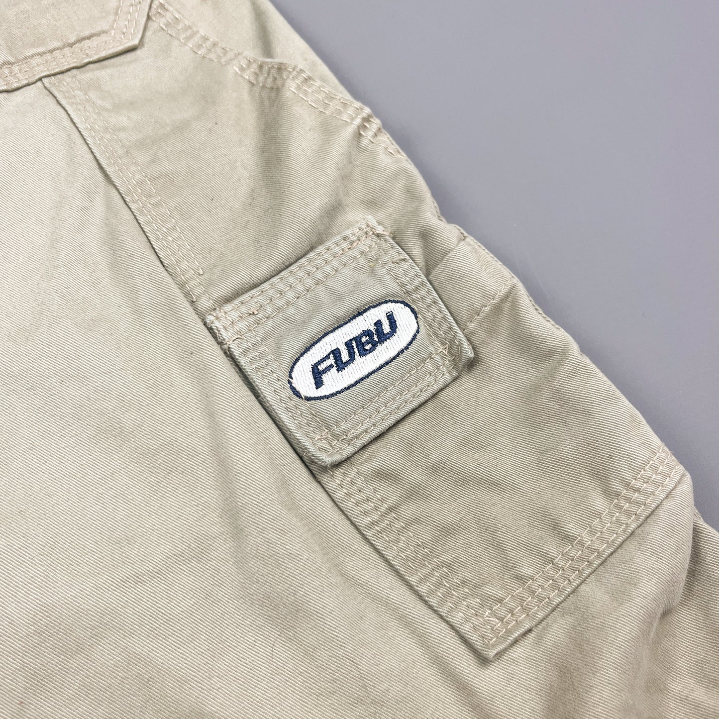 FUBU Denim Utility Jorts 3/4 Length Shorts - Size: 32"