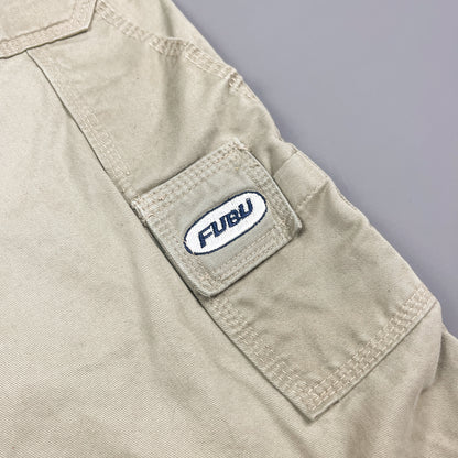 FUBU Denim Utility Jorts 3/4 Length Shorts - Size: 32"