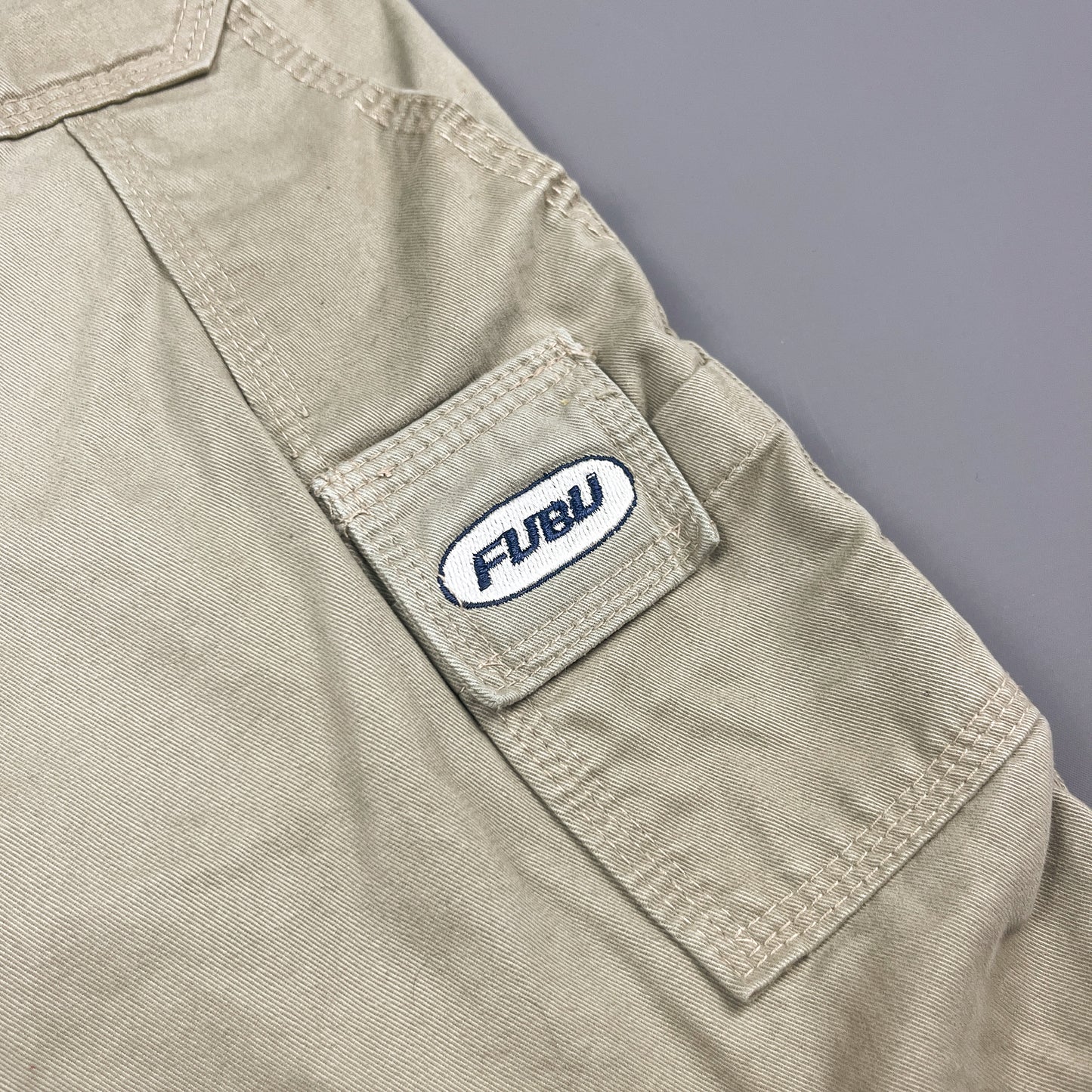 FUBU Denim Utility Jorts 3/4 Length Shorts - Size: 32"