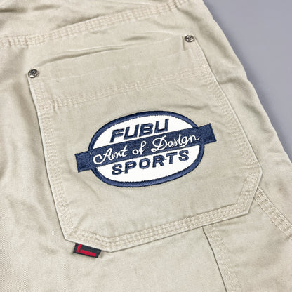 FUBU Denim Utility Jorts 3/4 Length Shorts - Size: 32"