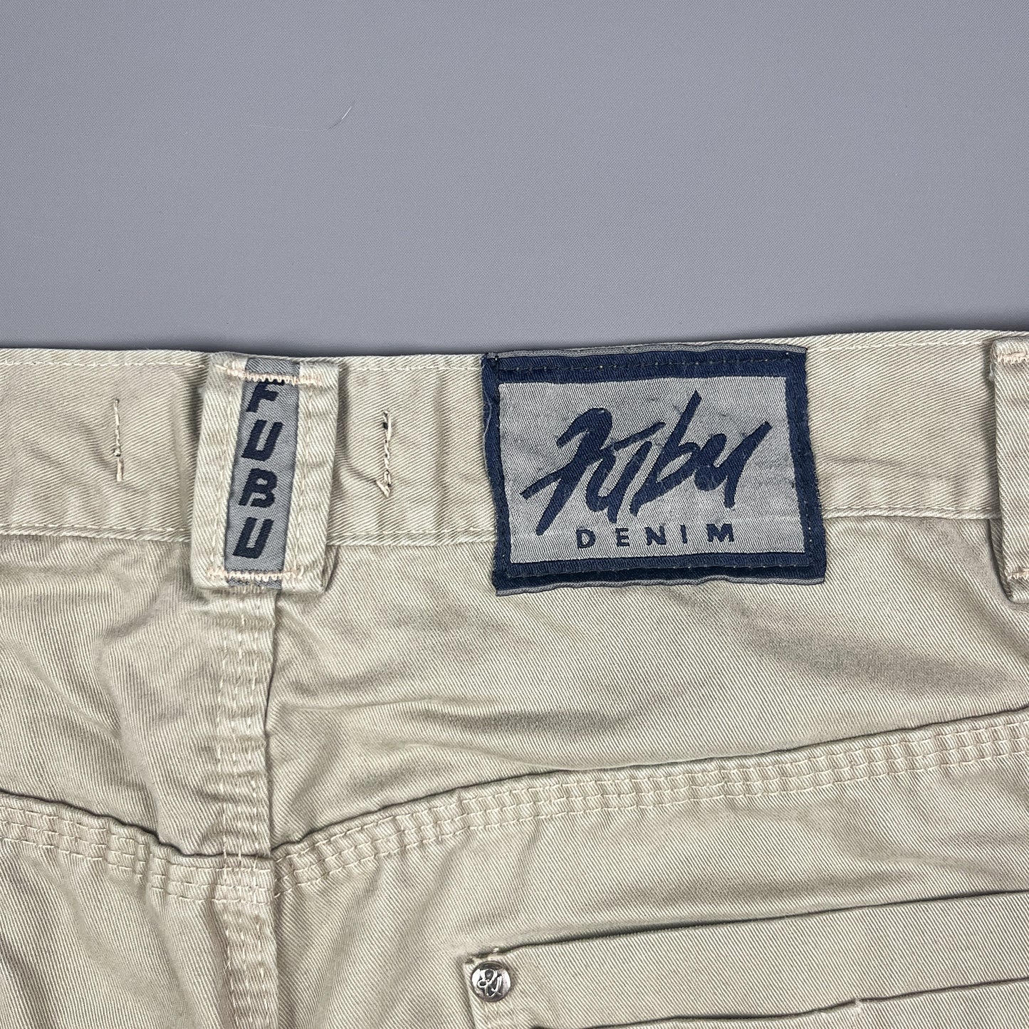 FUBU Denim Utility Jorts 3/4 Length Shorts - Size: 32"