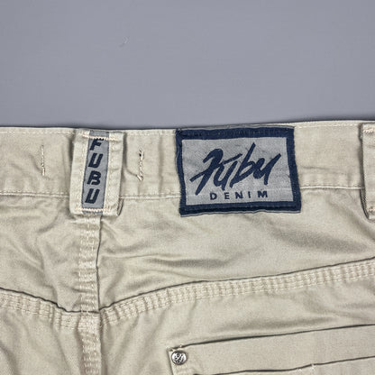 FUBU Denim Utility Jorts 3/4 Length Shorts - Size: 32"