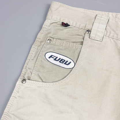 FUBU Denim Utility Jorts 3/4 Length Shorts - Size: 32"