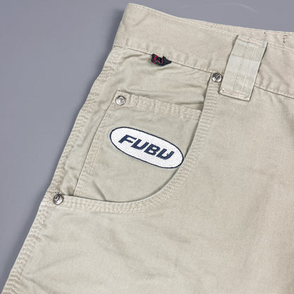 FUBU Denim Utility Jorts 3/4 Length Shorts - Size: 32"