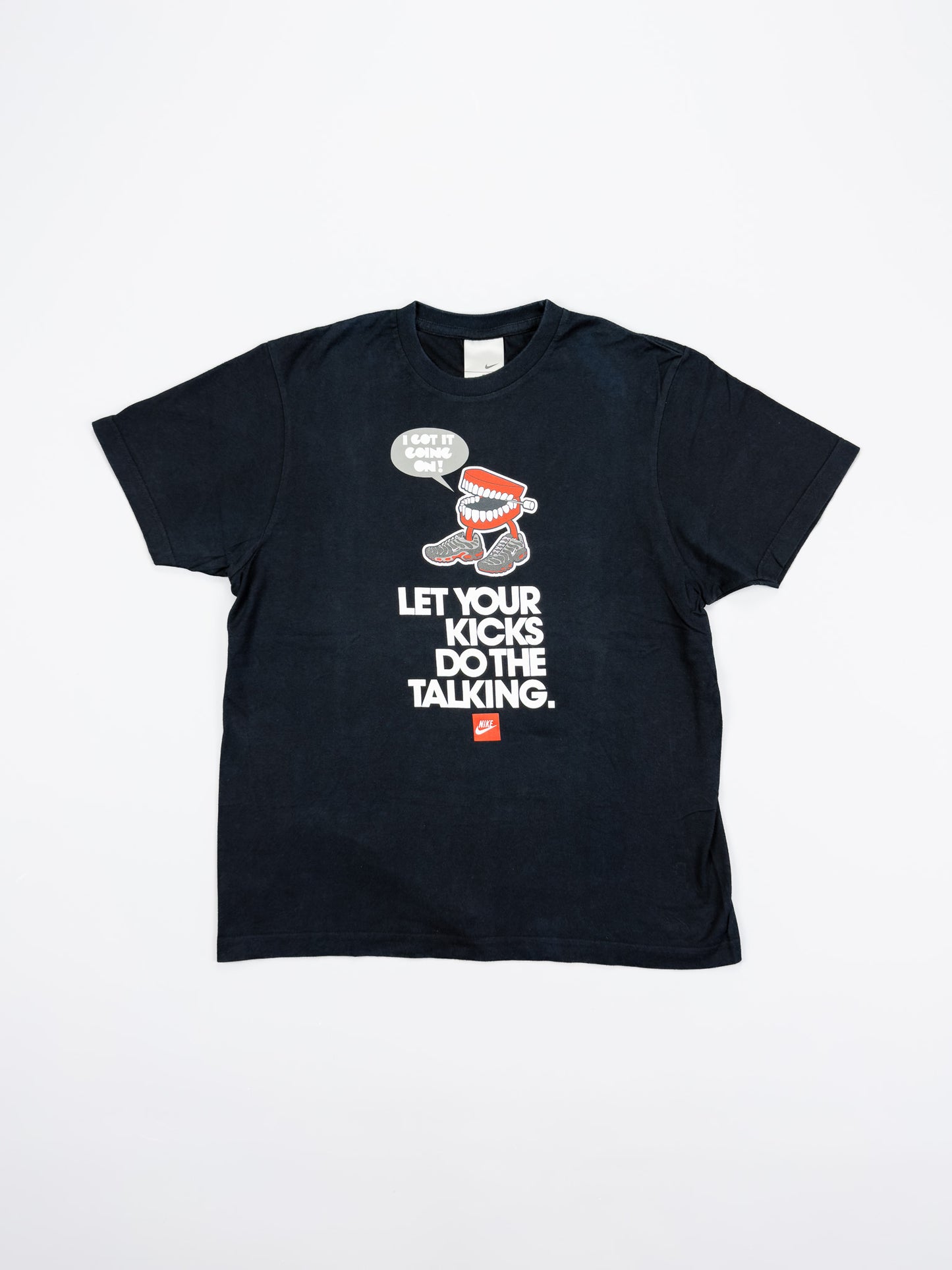 Nike Air Max Plus Tuned Tn Early 2000's Graphic Printed Slogan T-shirt - Black - Size: Medium