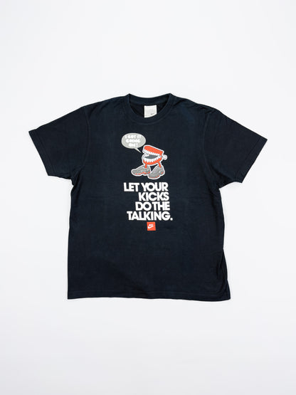 Nike Air Max Plus Tuned Tn Early 2000's Graphic Printed Slogan T-shirt - Black - Size: Medium
