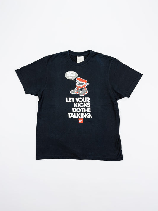 Nike Air Max Plus Tuned Tn Early 2000's Graphic Printed Slogan T-shirt - Black - Size: Medium