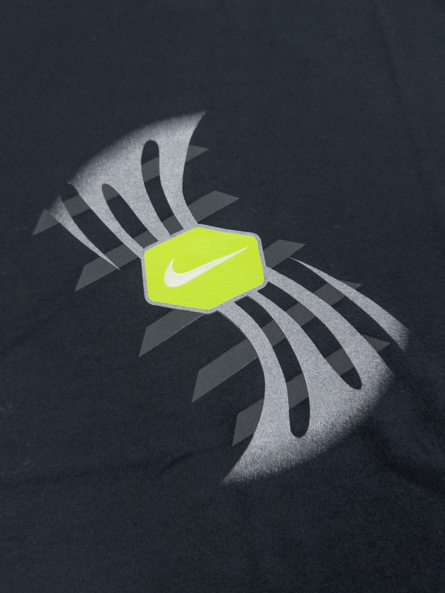 Nike Air Max Plus Tuned Tn Early 2000's Graphic Printed Hex T-shirt - Black - Size: Small