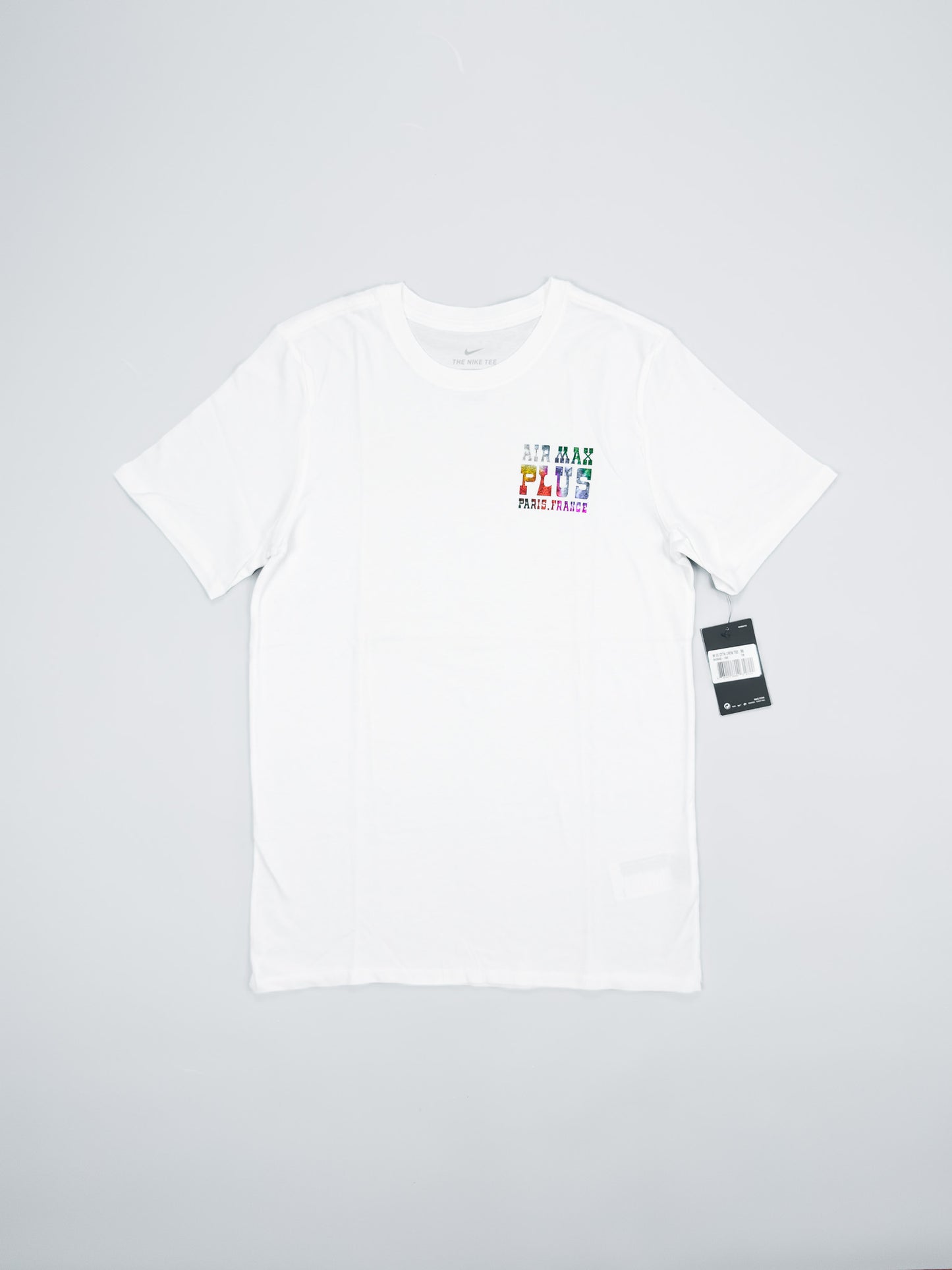 Nike Air Max Plus Tuned Tn Paris Graphic Printed T-shirt - White - Size: Medium