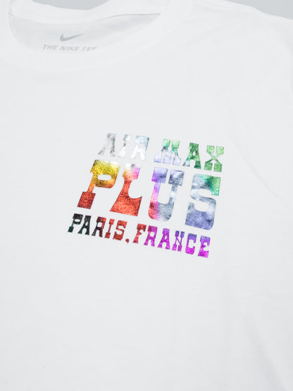 Nike Air Max Plus Tuned Tn Paris Graphic Printed T-shirt - White - Size: Medium