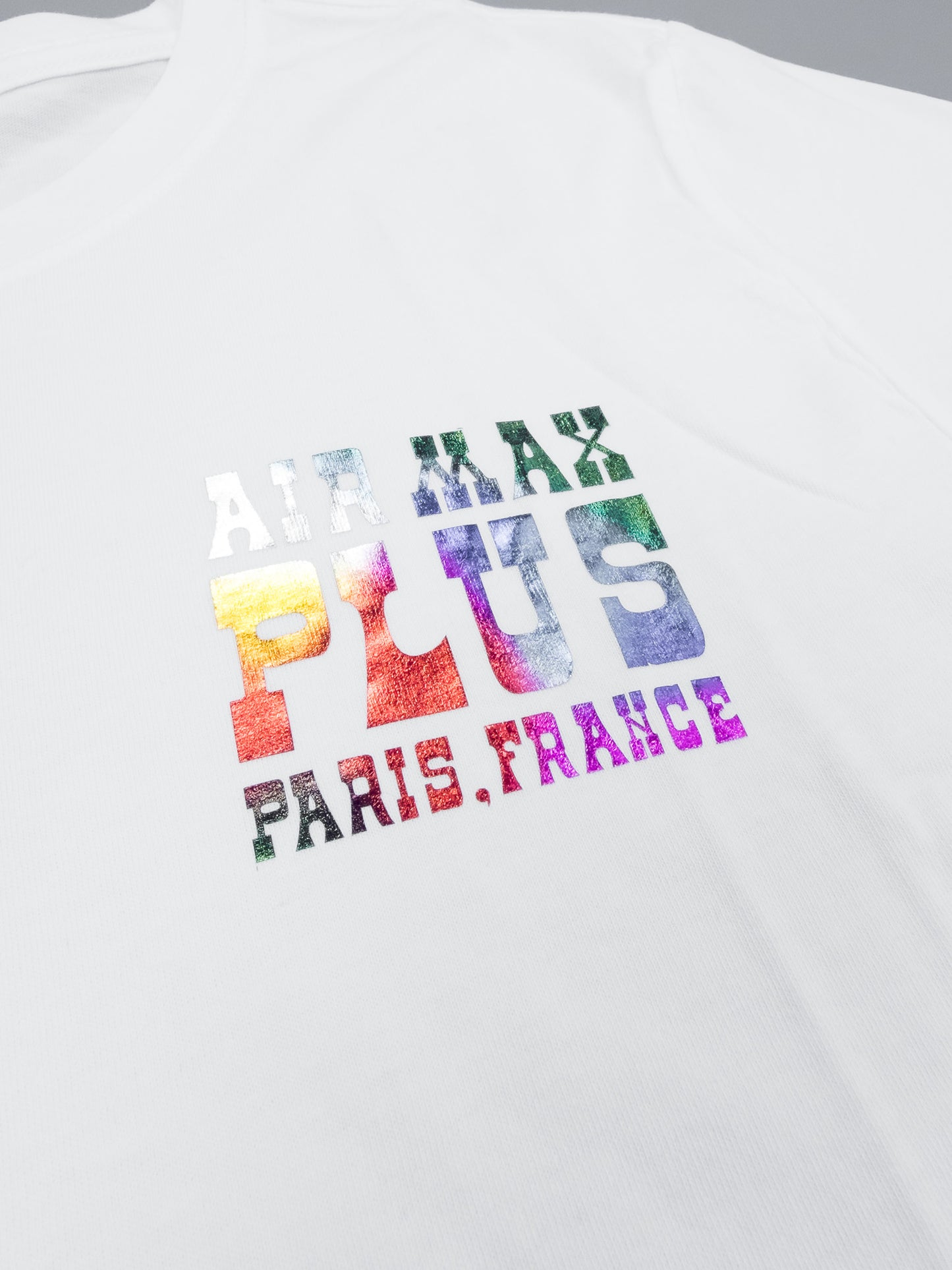 Nike Air Max Plus Tuned Tn Paris Graphic Printed T-shirt - White - Size: Medium