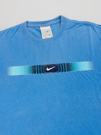 Nike Air Max Plus Tuned Tn Early 2000's Graphic Printed Hex T-shirt - Blue - Size: Large
