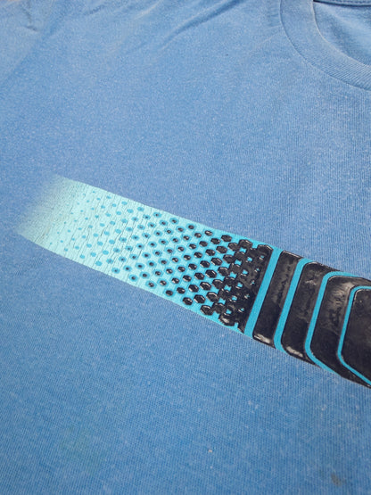Nike Air Max Plus Tuned Tn Early 2000's Graphic Printed Hex T-shirt - Blue - Size: Large