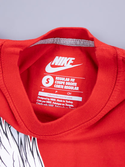 Nike Air Max Plus Tuned Tn Early 2000's Graphic Printed T-shirt - Red - Size: Small