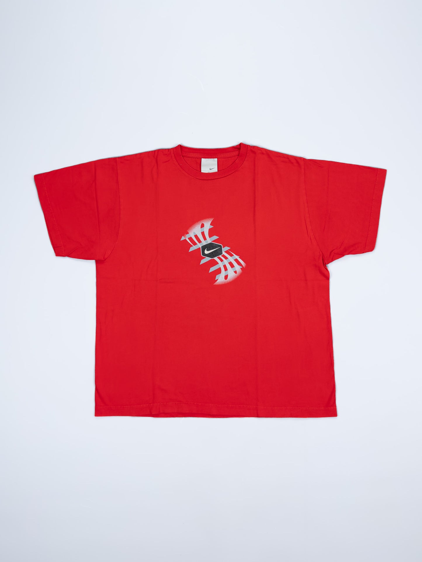 Nike Air Max Plus Tuned Tn Early 2000's Graphic Printed Hex T-shirt - Red - Size: Large