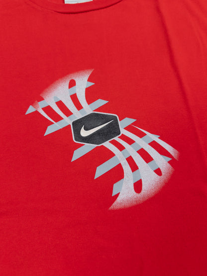 Nike Air Max Plus Tuned Tn Early 2000's Graphic Printed Hex T-shirt - Red - Size: Large