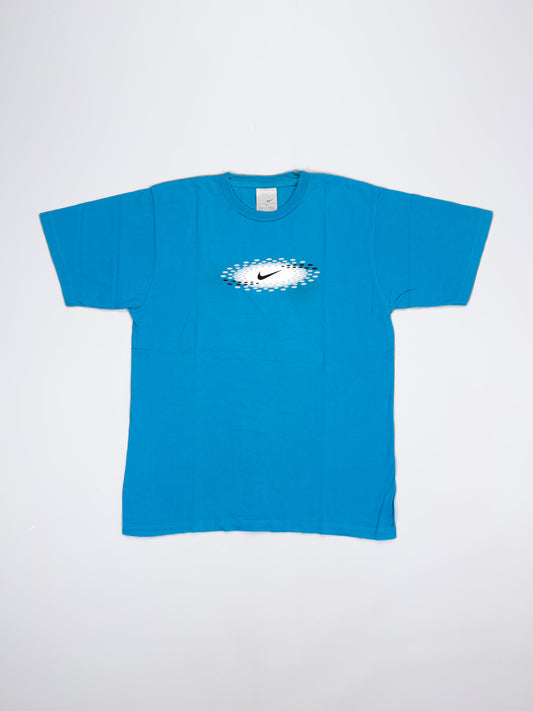 Nike Air Max Plus Tuned Tn Early 2000's Graphic Printed Hex T-shirt - Blue - Size: Medium