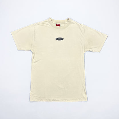 Oakley Software Early 2000's 3D Ellipse Beige T-shirt - Size: Medium