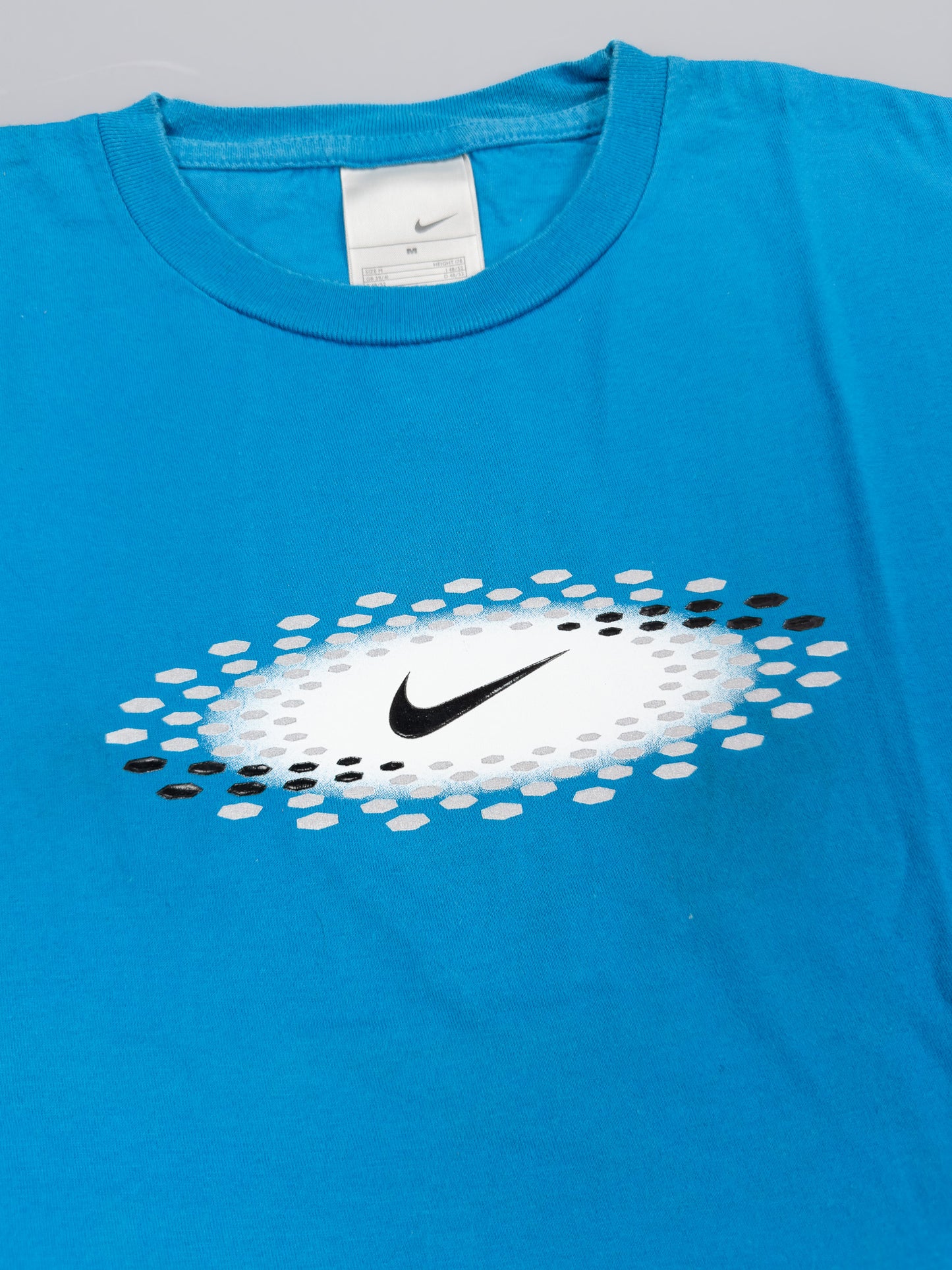 Nike Air Max Plus Tuned Tn Early 2000's Graphic Printed Hex T-shirt - Blue - Size: Medium