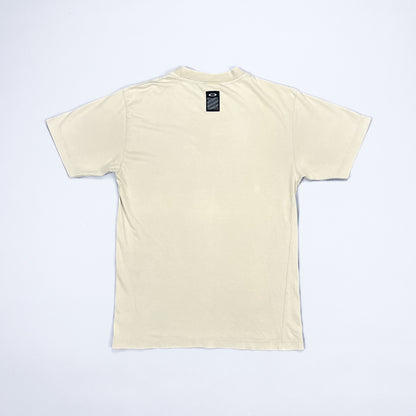 Oakley Software Early 2000's 3D Ellipse Beige T-shirt - Size: Medium