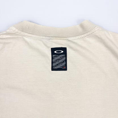 Oakley Software Early 2000's 3D Ellipse Beige T-shirt - Size: Medium