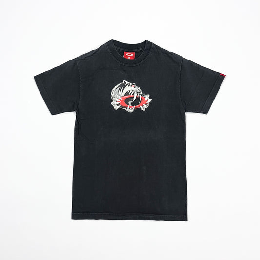 Oakley Early 2000's 3D Ellipse Saber Toothed Tiger T-shirt - Size: Small