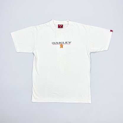 Oakley Early 2000's Flame Skull Surfboard T-shirt - Size: Medium