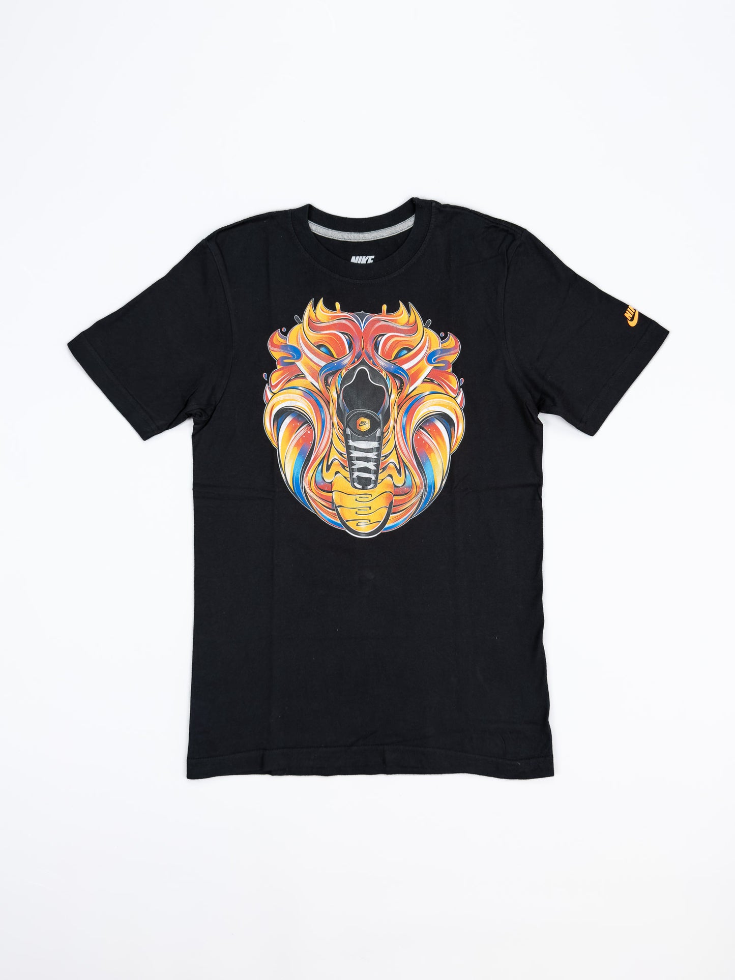 Nike Air Max Plus Tuned Tn Early 2000's Graffiti Graphic Printed T-shirt - Black - Size: XS