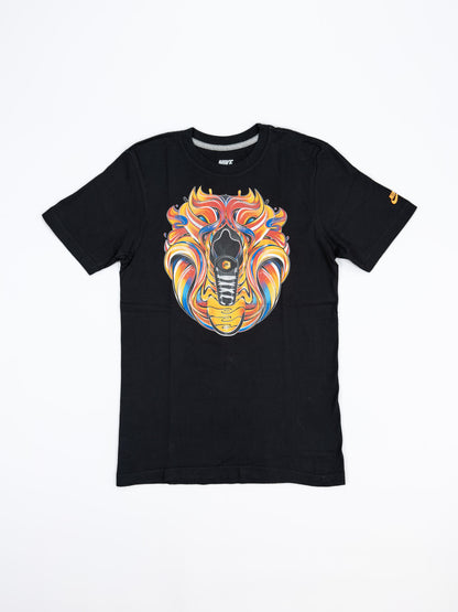 Nike Air Max Plus Tuned Tn Early 2000's Graffiti Graphic Printed T-shirt - Black - Size: XS