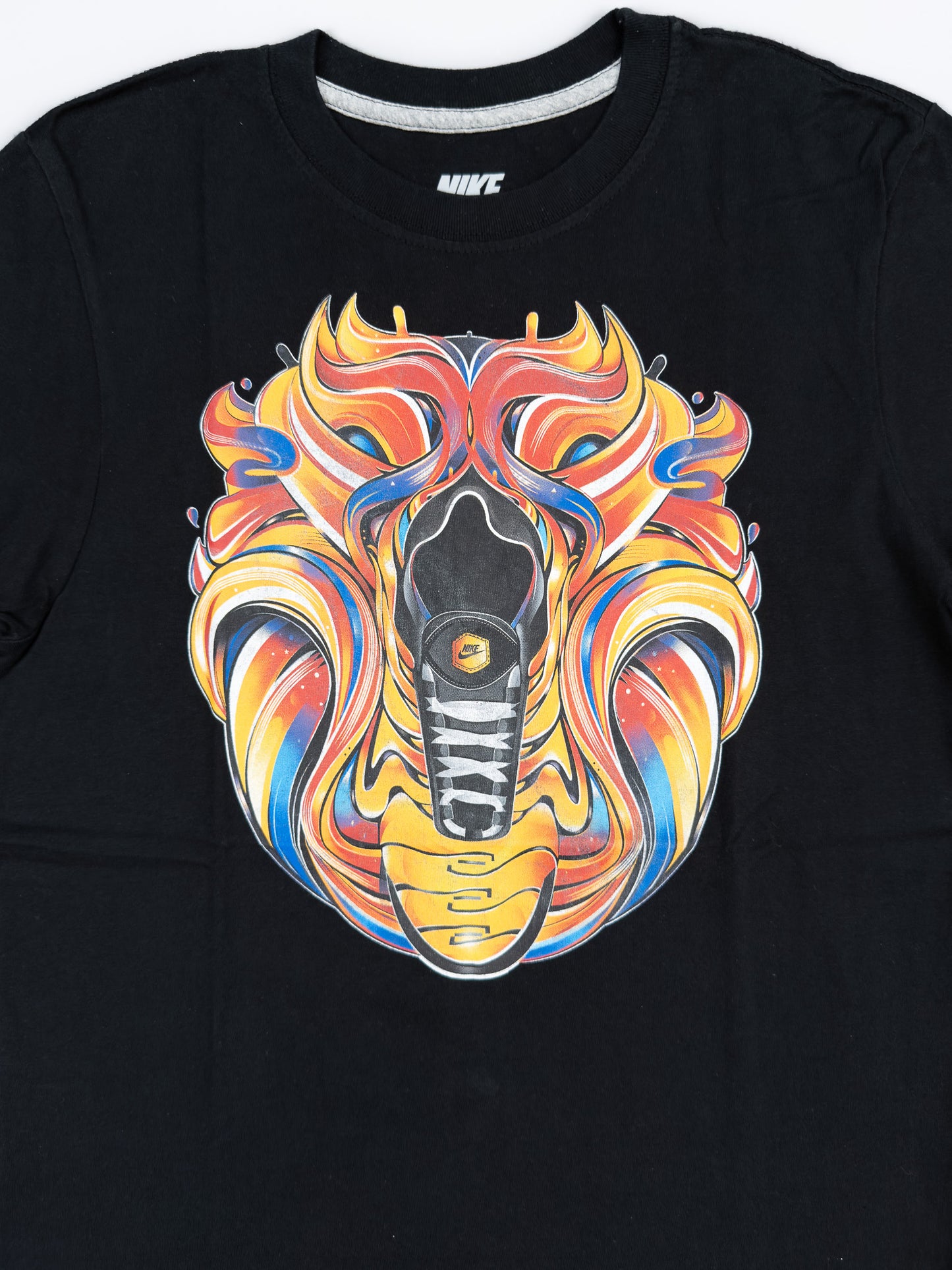 Nike Air Max Plus Tuned Tn Early 2000's Graffiti Graphic Printed T-shirt - Black - Size: XS