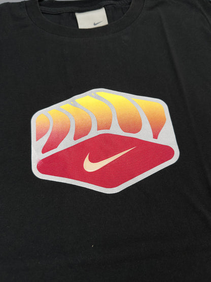 Nike Air Max Plus Tuned Tn Early 2000's Graphic Sunset Printed Hex Vein T-shirt - Black - Size: Small