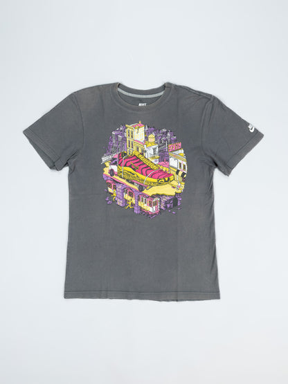 Nike Air Max Plus Tuned Tn / 97 Graffiti Graphic Printed T-shirt - Grey - Size: Small