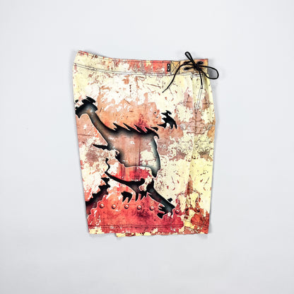 Oakley Software Early 2000's Rust Skull Shorts - Size: Large